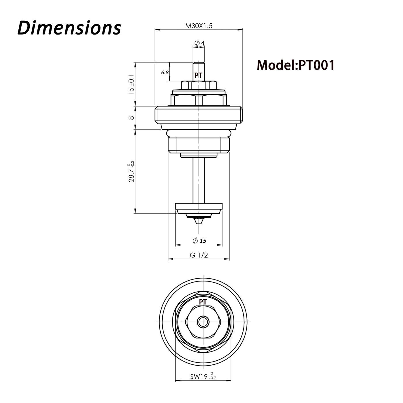 Description Picture 2 of itemReplacement  Manifold Isolated Valve, Return Pin Valves (Under Actuator), Underfloor Heating Accessaries