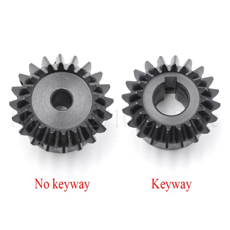 Description Picture 4 of item1PC 1:1 Bevel Gear 1.5M 16/20/25/30 Teeth 45# Steel 90 Degree Meshing Angle Steel Gear Screw Hole M5 Bore 6/8/10/12/14/15/16mm