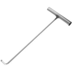 Manhole Cover Hook T-shape Lifter Tool Lifting Well Spring Pull Roller Shutter Door Stainless Steel