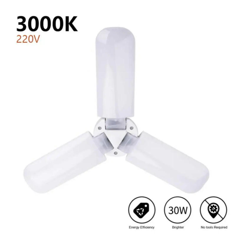 Description Picture 5 of itemKedia LED Bulb E27 Fan Blade Lamp Foldable Led Light Bulb Adjustable Led Lamp Industrial Home Ceiling Garage Lighting Lights Hot