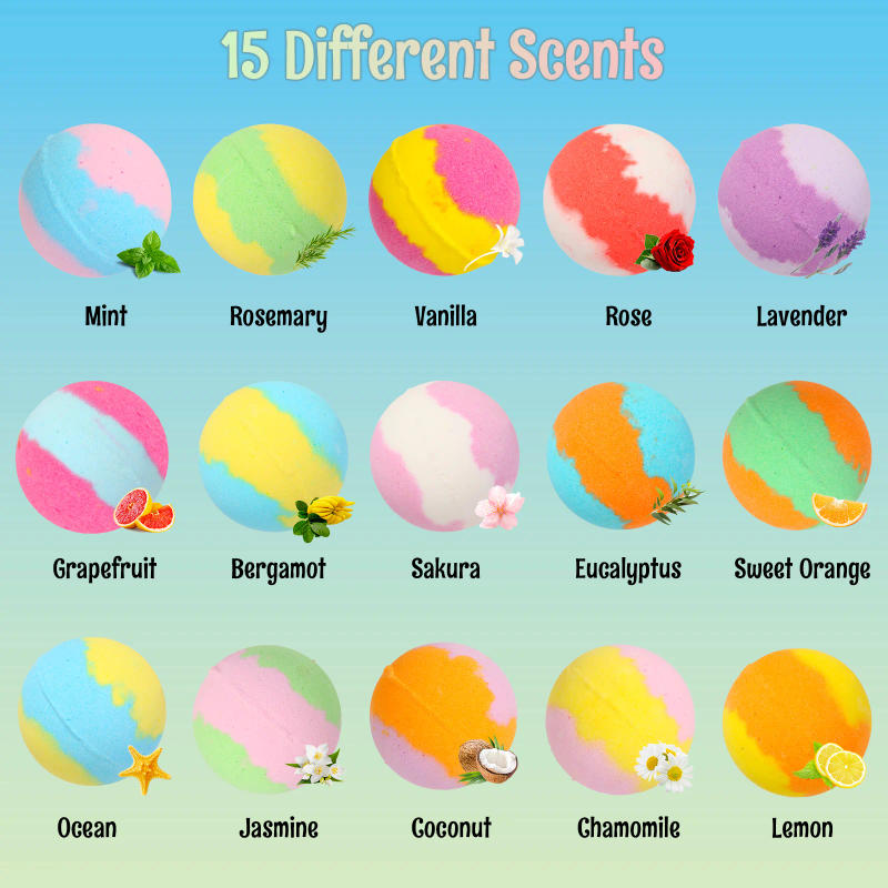 Description Picture 4 of itemBath Bombs for Kids with Toys Inside - 15 Pack Kids Bath Bombs with Glow in The Dark Bath Toys Inside, Birthday Gifts for Kids