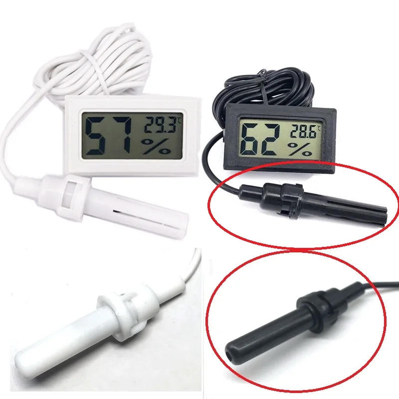 Description Picture 2 of itemElectronic Thermohygrometer LCD Digital Display Embedded Thermometer Hygrometer Temperature+Humidity Meter Gauge Instruments