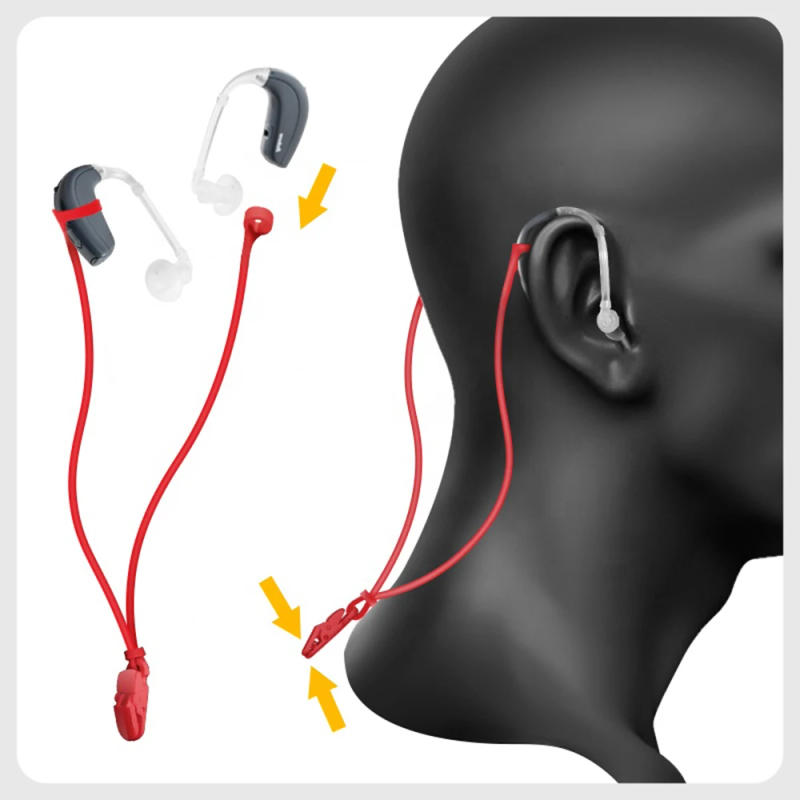 Description Picture 6 of itemHearing Aids Anti Lost Clip for Silicone Elastic Rope Holder Waterproof Glasses Wireless Bluetooth Headset Anti-Lost Cord String