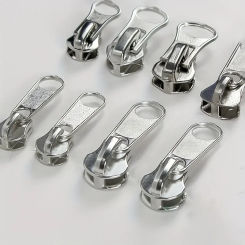 10pcs Zipper Pulls, No. 3 & No. 5 Compatible, Durable Resin & Metal Nylon Zippers, Long Plate Head  Idealor Clothing, Bedding