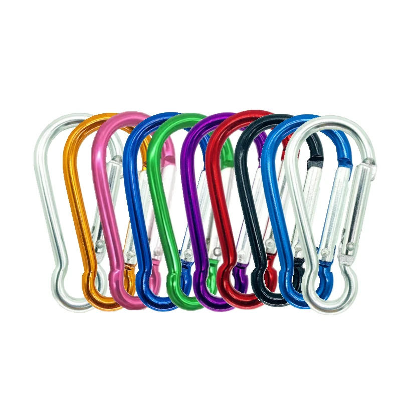 Description Picture 5 of itemCarabiners Spring Clasp Hook Aluminum Alloy D Carabiner Spring Snap Clip Hooks Keychain Climbing Carabiner For Key Camping Tools