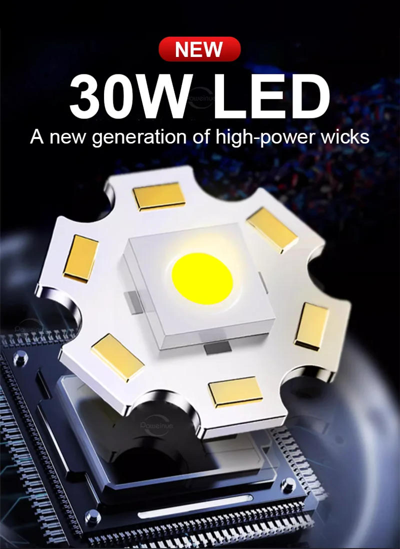 Description Picture 3 of item1000000LM High Power Rechargeable LED Flashlights USE 14H Ultra Powerful Flashlight Emergency Camping Spotlight Tactical Torch