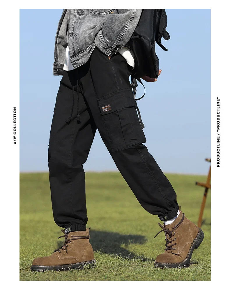 Description Picture 6 of itemPlus Size Casual Trousers Men's Spring New Big Size Work Trousers Men's Elastic Waist Trousers Cargo Pants 6XL 7XL 8XL