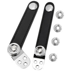 Bass Accordions Bellows Strap Buckle Belt Straps with Buckles Harness Black Cowhide