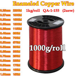 1kg/roll Enameled Copper Wire 0.25mm 0.3mm 0.4 0.95mm 2UEW Magnet Wire Magnetic Coil Winding For Electromagnet Motor inductance