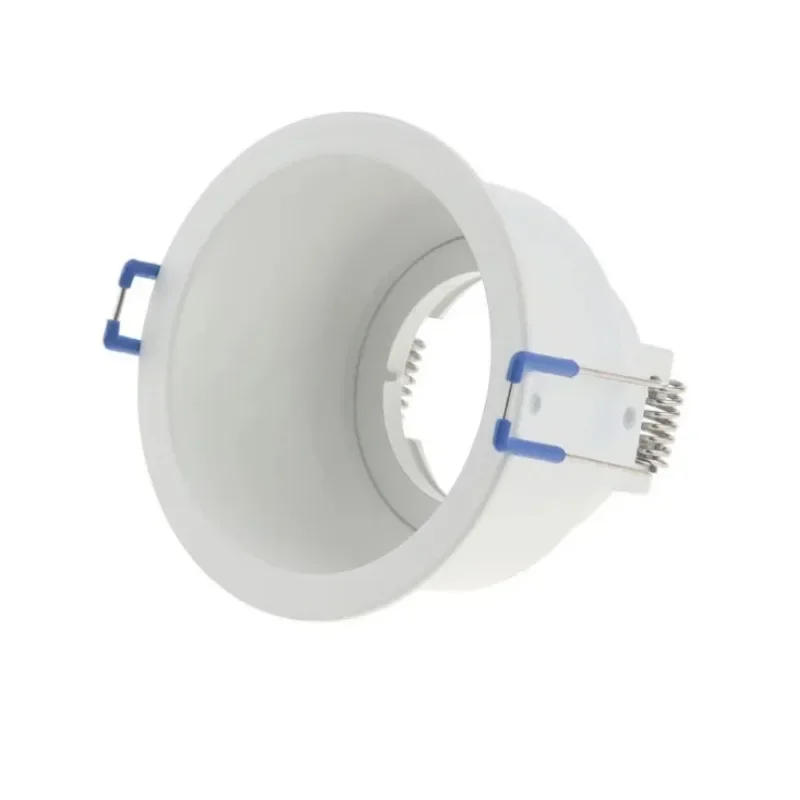 Description Picture 3 of itemPopular Style Front Knob Design Anti-Glare Round Downlight Frame Rotatable LED Spotlight GU10 MR16 White Fixture Housing Frame