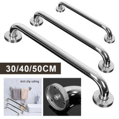 30/40/50cm Stainless Steel Bathroom Grab Bar Safety Support Toilet Towel Rack Shower Bathtub Handrail Home Kitchen Wall Handle