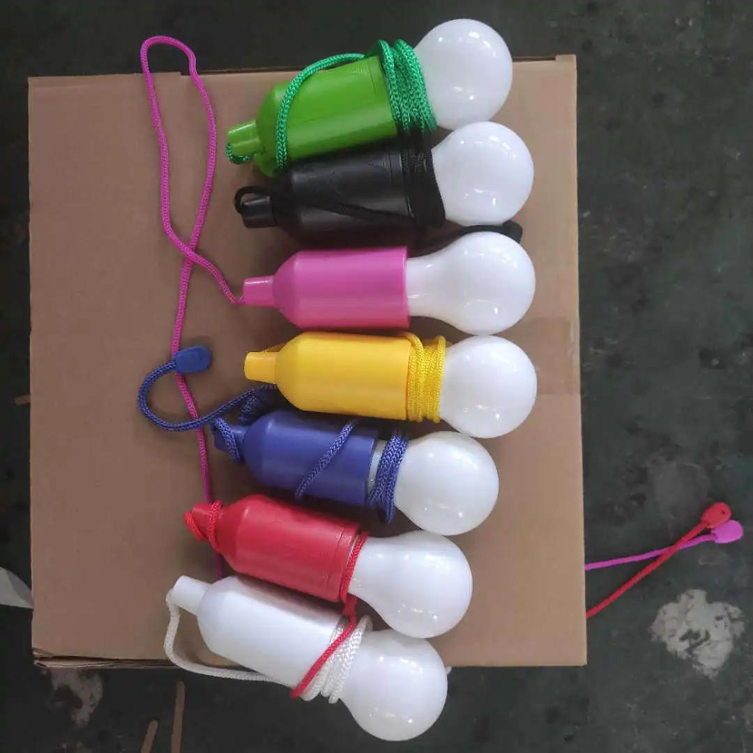 Description Picture 4 of itemLED Portable Pull Cord Light Bulb Retro Night Lamp Colorful Hanging Tent Lights For Outdoor Garden Camping Party Decoration Lamp