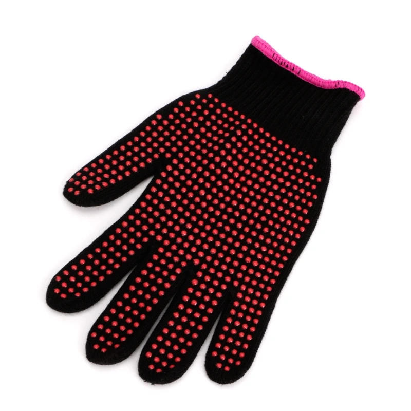 Description Picture 6 of itemD0AB 1 Pc Hair Straightener Curling Tong Hairdressing Heat Resistant Finger Gloves