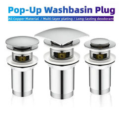 Universal Washbasin Plug Sink Drain Filter Pop-Up Drainer Stopper Drain Hair Catcher Sink Strainer Plug For Bathroom Kitchen