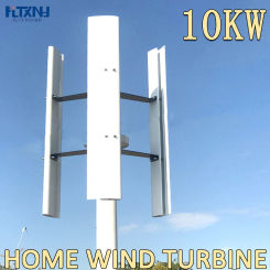 Home 10KW Wind Power Off Grid System Vertical Wind Turbine Generator Kit With Controller Inverter 10000W 12V 24V 48V Windmill