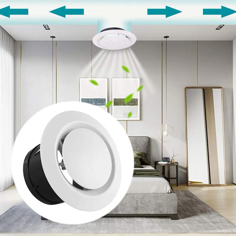 Description Picture 6 of item75 100 125mm ABS Wall Ceiling Air Supply Vent Ducting Ventilation Exhaust Grille Cover Waterproof Outlet Heating Cooling Vents