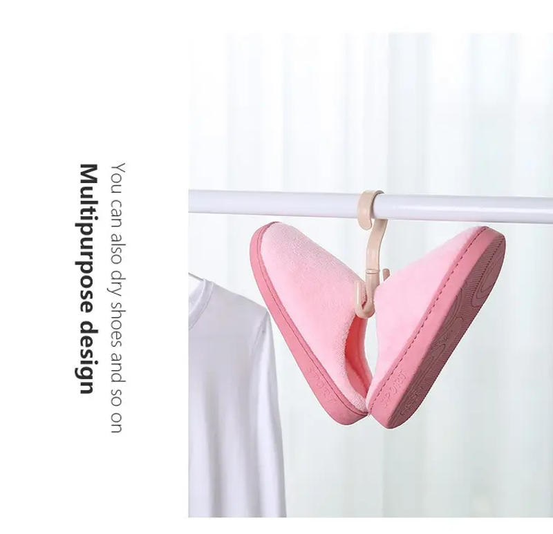 Description Picture 5 of item5pcs Pink Movable Hook Four Claw Hook Multi Functional Rotatable Hanging Bag Hat Scarf Dormitory Storage Punch-Free