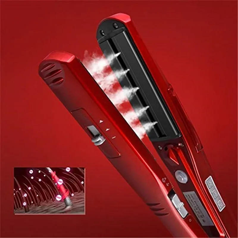 Description Picture 4 of itemPortable Steam Straightener Straight Iron Fast Heating Ceramic Steam Straightener Household Hair Styling Tool