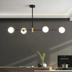 Modern Minimalist Long Chandelier Restaurant Pendant Lights Dining Room Dining Table Light Island Lamp