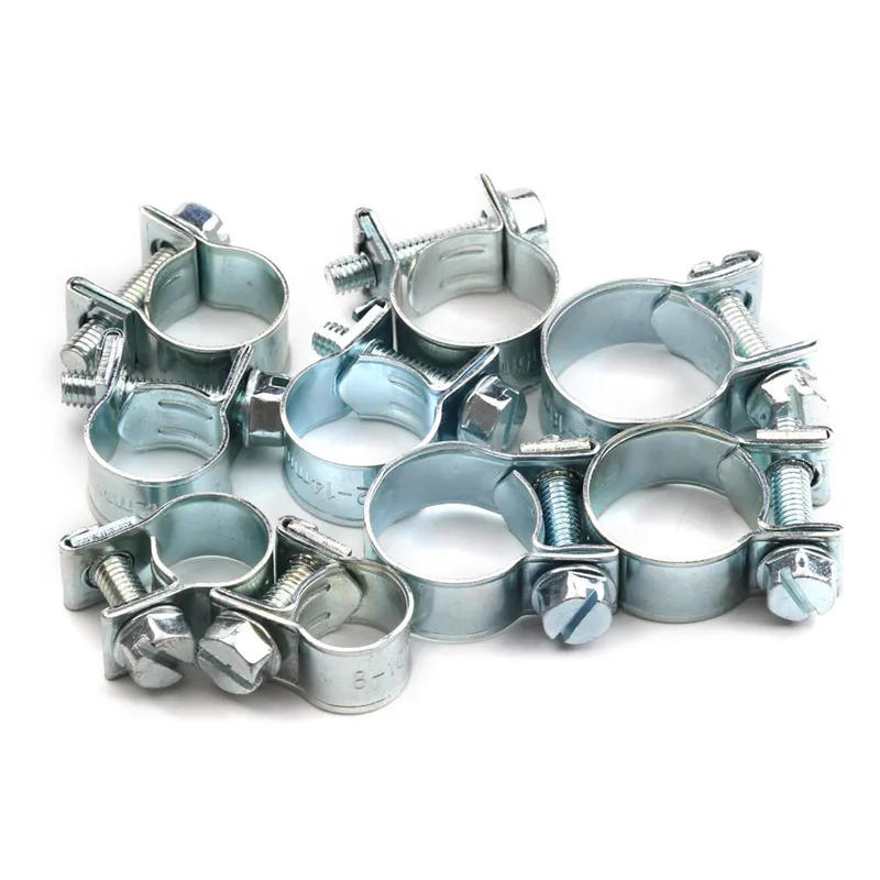 Description Picture 4 of item135Pcs Hose Clamp Double Ears Clamp 8-18mm Worm Drive Fuel Water Hose Pipe Clamps Clips Hose Fuel Clamps Assorted Kit