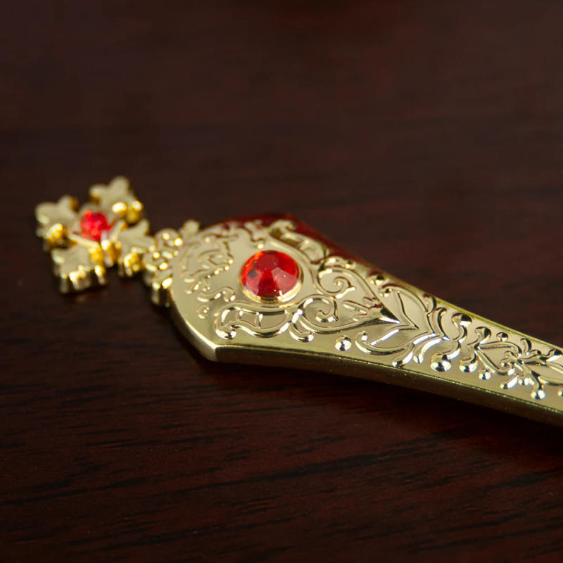 Description Picture 5 of itemElegant Orthodox Church Spoon for Baptism with High Quality Alloy Oil Droplets and Diamonds - Perfect Church Souvenir