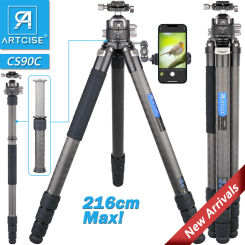 Ultra Compact Big Tripod Nomopod Profesional Heavy Duty Carbon Fiber Flagship Max 216cm Camera Stand 40mm Tripod for DSLR Camera
