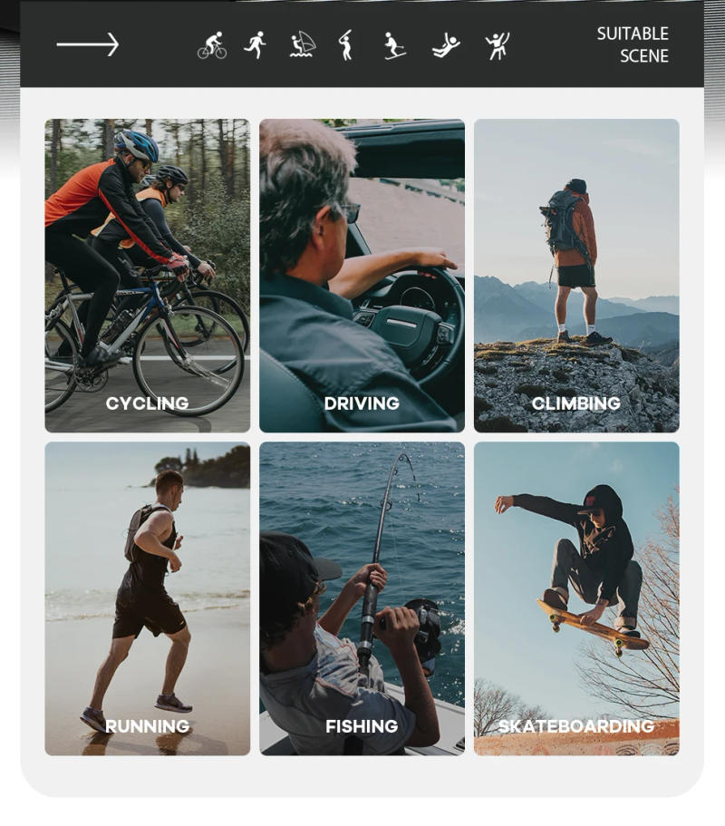 Description Picture 3 of itemBrand New Polarized Sunglasses Men Women UV400 Sun Glasses Fishing Goggles Outdoor Baseball Softball Sport Eyewear