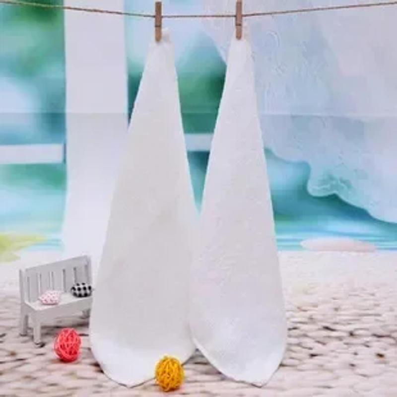 Description Picture 4 of item10pcs/lot Good Quality White Cheap Face Towel Small Hand Towels Kitchen Towel Hotel Restaurant Kindergarten Cotton Towel