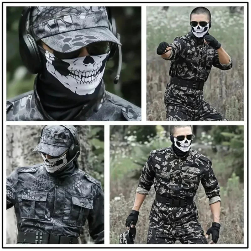 Description Picture 4 of itemBicycle Helmet Hood Bandana Breathable Windproof Skull Men Balaclava Ski Mask Cycling Caps Snowboard Face Cover Camping Scarf