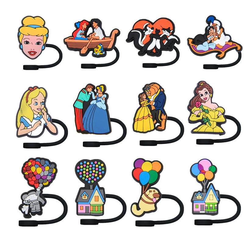 Description Picture 5 of itemMINISO Iconic Brand Beauty and The Beast Straw Cover Cap 10MM Drink Straw Plug Reusable Splash Proof Drinking Cup Straw Cap Accessorie