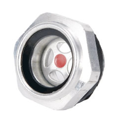 1pc Air Compressor Oil Level Gauge Sight Glass 1/2 Male Thread Alum-inum Inner Hex-agon For Air Compressor, Hydraulic Press