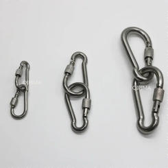 Multifunctional Spring Snap Carabiner Quick Link Lock Ring Hook M6/M8/M10 304 Stainless Steel