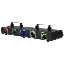 30W RGB 5 Hole Laser Light Fieryzeal Stage Effect Lighting DMX Sound Control Dj Lights Party Light Disco Lights Audience Wedding