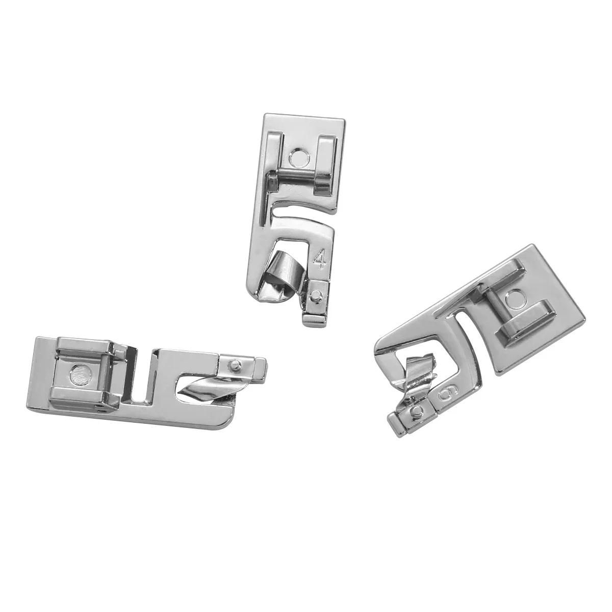 Description Picture 5 of item3Pc 3-6mm Domestic Sewing Machine Parts Foot Presser Foot Rolled Hem Feet for Sewing Accessories Embroidery Hoop Cross Stitch