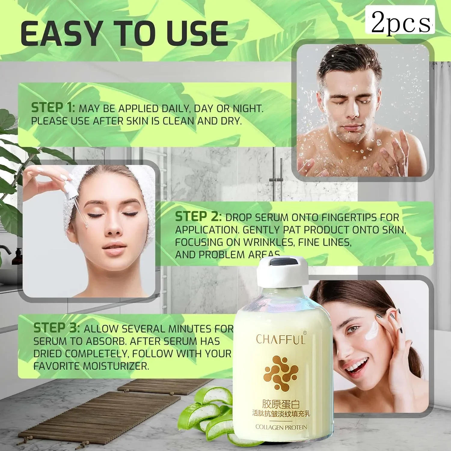 Description Picture 6 of itemCollagen Face Serum skincare Facial Essence Liquid Firming Moisturizing Nourishing Facial Serum Skin Care