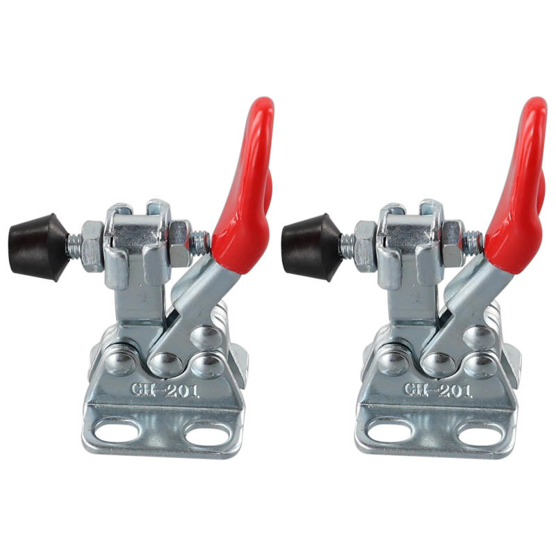 Description Picture 4 of item2PCS Holding Capacity Push Pull Toggle Clamp Set GH-201 Horizontal Toggle Clamp Clip Quick Release Toggle Clamps Hand Clip Tool