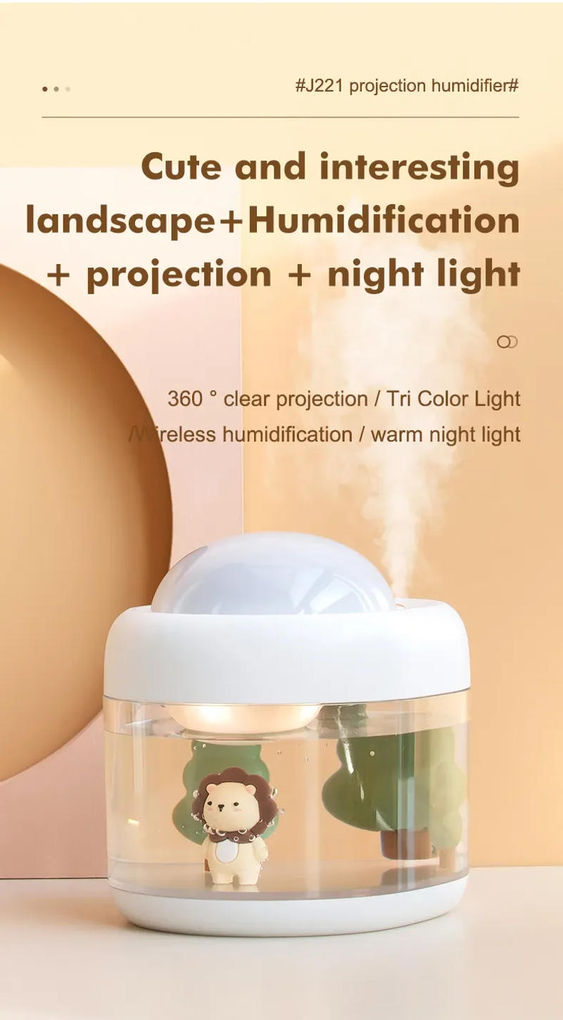 Description Picture 3 of itemWireless Projection Lamp Air Humidifier Home USB Rechargeable Perfume Diffuser Essential Oil Diffuser Projector Starry Sky Light