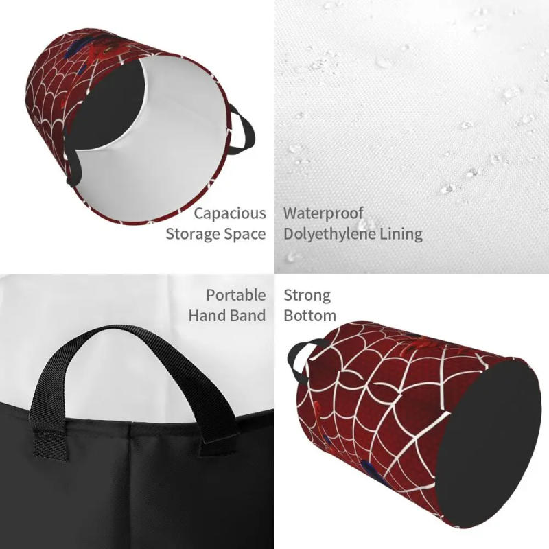 Description Picture 5 of itemCustom Spiderman Gesture Laundry Basket Foldable Large Capacity Clothes Storage Bin Baby Hamper