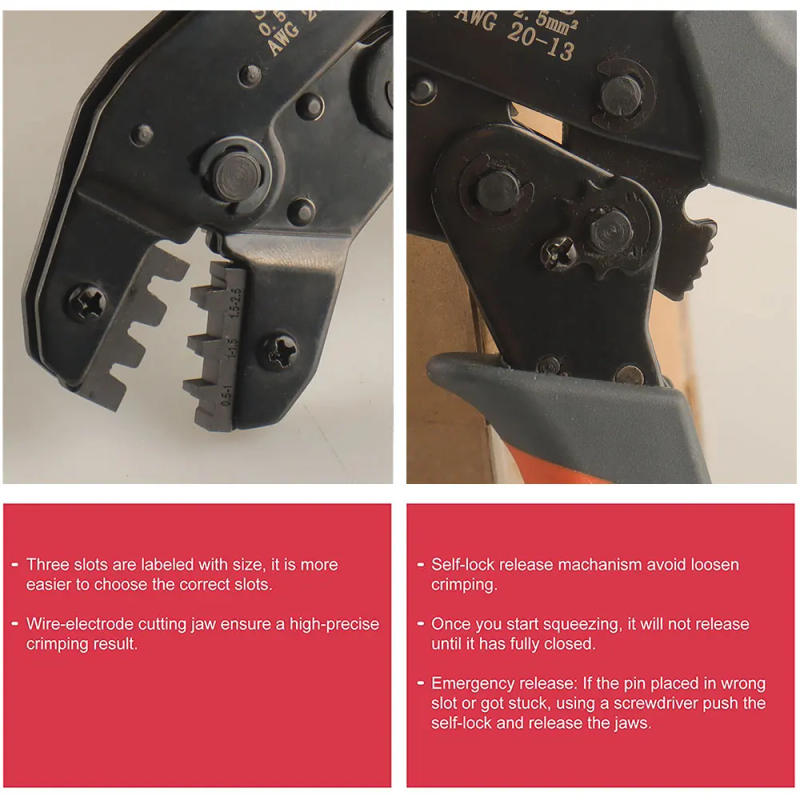 Description Picture 2 of itemWOZOBUY SN-48B Pin Crimping Tools 2.8/4.8/6.3mm 22-13AWG Crimper 0.5-2.5 mm² for Car Terminals Sets Wire Electrical Hand Tools