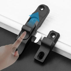 Sliding Pull Door Window Lock Buckle Black/white Multifunctional Anti Theft Window Hook Lock Push-Pull Window Latch Hardware