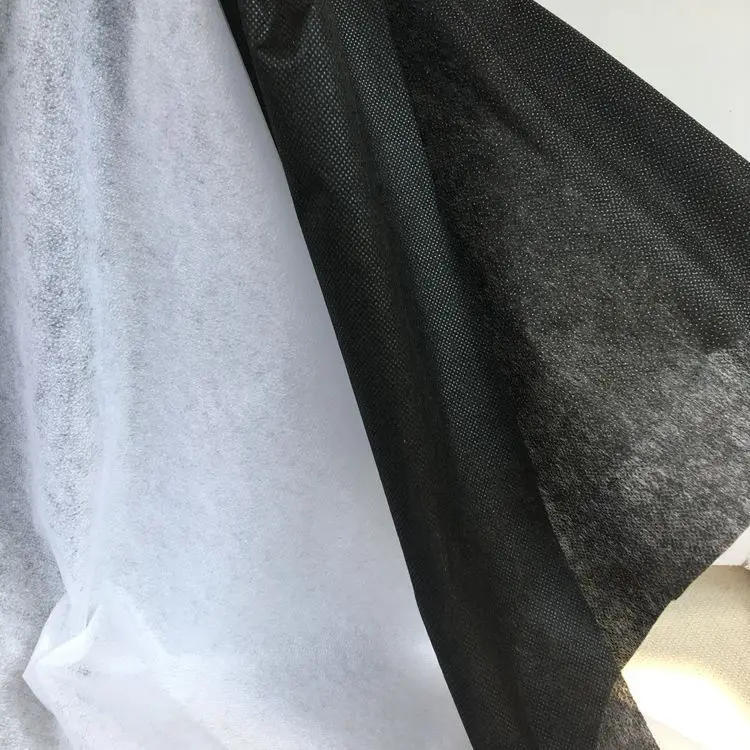 Description Picture 4 of item500x100cm White Black Non-woven Fabric Interlinings & Linings Iron On Sewing Patchwork Adhesive Single-sided 30g