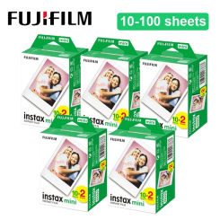 10 - 200 Sheets Fujifilm Instax Mini 12 Film Camera White Edge Photo Paper For Mini LiPlay 11 9 8 40 70 90 Instant Camera EVO