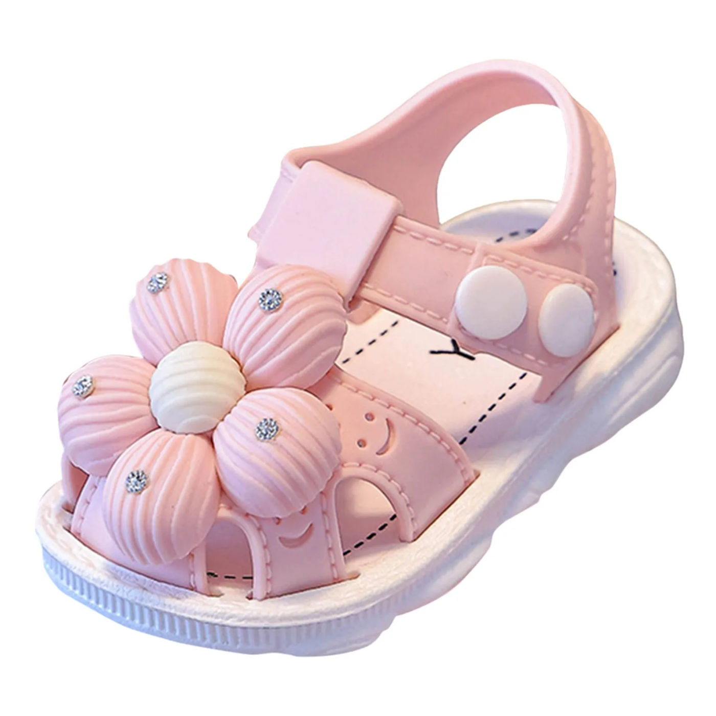 Description Picture 5 of item0-3 Year Toddlers Girls Shoes Comfortable Soft Sole Sandals Princess Fashion Flower Beach Seaside Bow Sandals Slippers For Girls