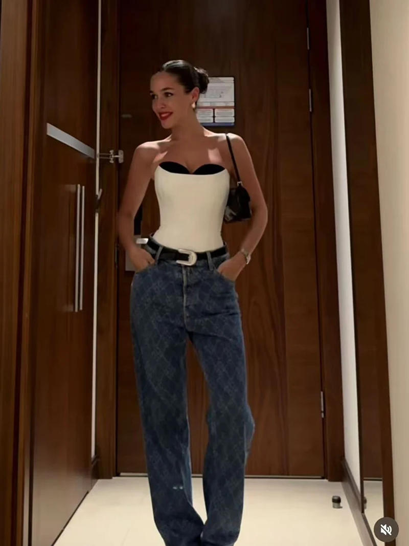 Description Picture 6 of itemSexy Bustier Top Women Elegant Lingerie Corset Summer Fashion Bustiers Tank Top Ropa Mujer Vintage Streetwear Woman Clothes