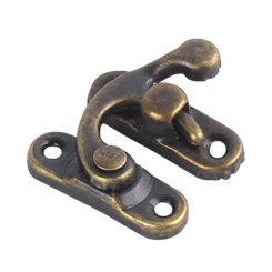 Antique Bronze Lock Clasp Right for Latch Hook Hasp,Alloy Hook for Latch Swing A 40JA