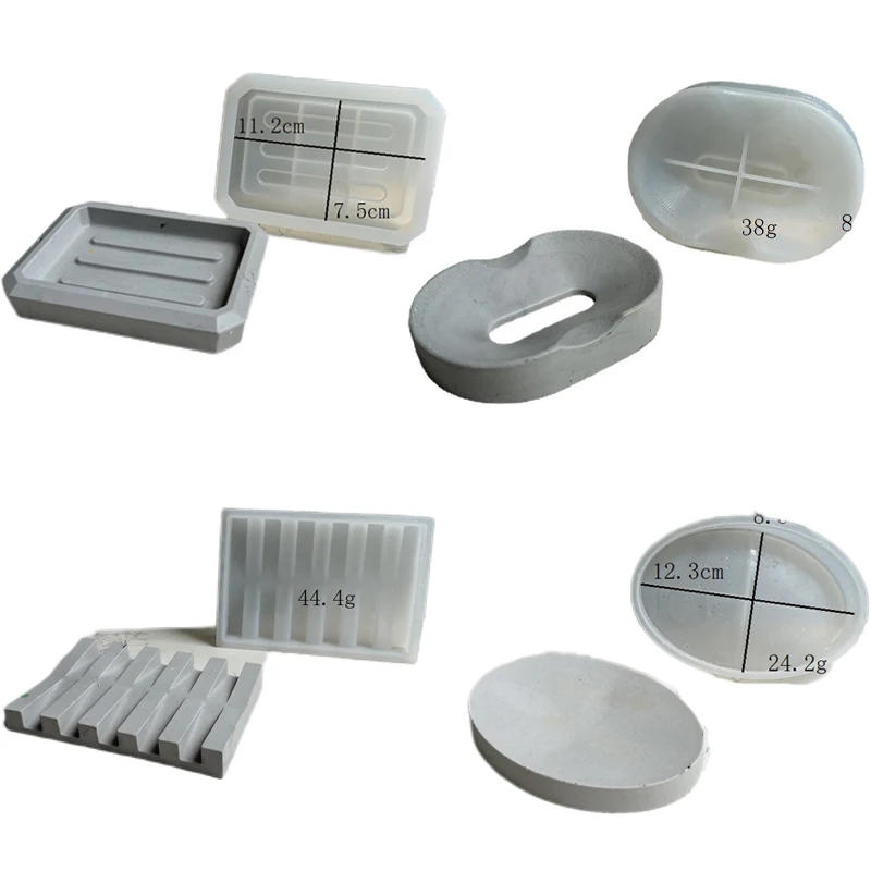 Description Picture 3 of itemSoap Storage Tray Concrete Silicone Molds Handmade Gypsum Form Dish Plate Resin Epoxy Moulds Cement Plaster Soap Box Holder Mold