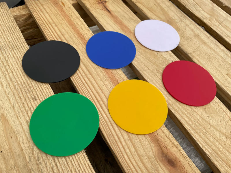 Description Picture 4 of item2MM Round Opaque Acrylic Board (PMMA) Plexiglass White/Black/Red/Green/Yellow For DIY Projects/Wedding&Home Decor Tinted Disc