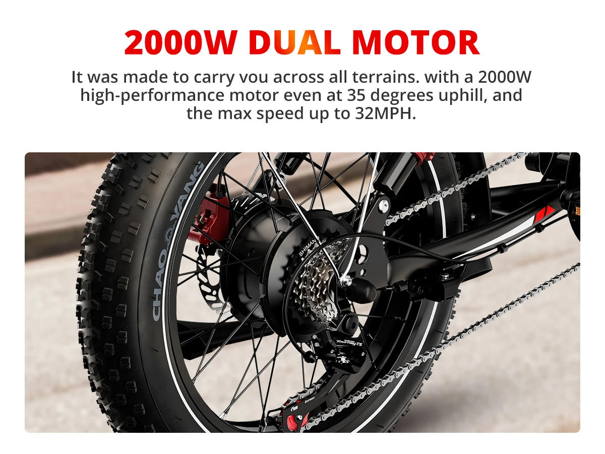 Description Picture 4 of itemMountain E-bike Electric Bicycle Prices 1000W 250W 2000W Fatbike Wholesale 20 Inch Fat Tire Electric Pedal Bike