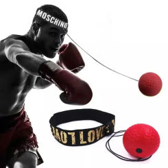 Boxing Fight Ball on String Reflex Fitness Punching Head Bands Set Improving Speed Reaction MMA Training Goal Accessories