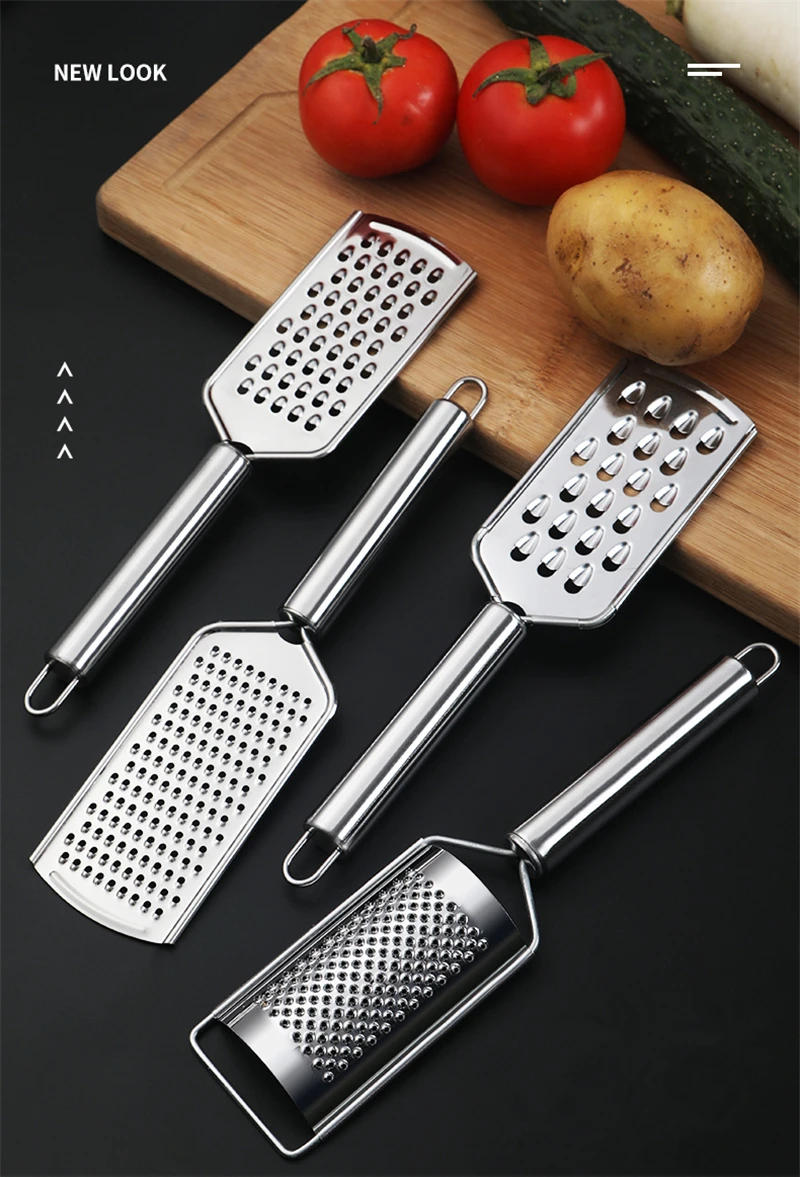Description Picture 2 of itemMulti-Purpose Cheese Lemon Grater for Fruit Vegetables Stainless Steel Potato Carrot Slicer Peeler Food Crusher Kitchen Gadgets